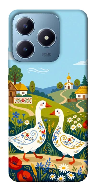Чохол itsPrint Ukr gooses для Realme C63 4G, love ukraine, купити оптом з доставкою