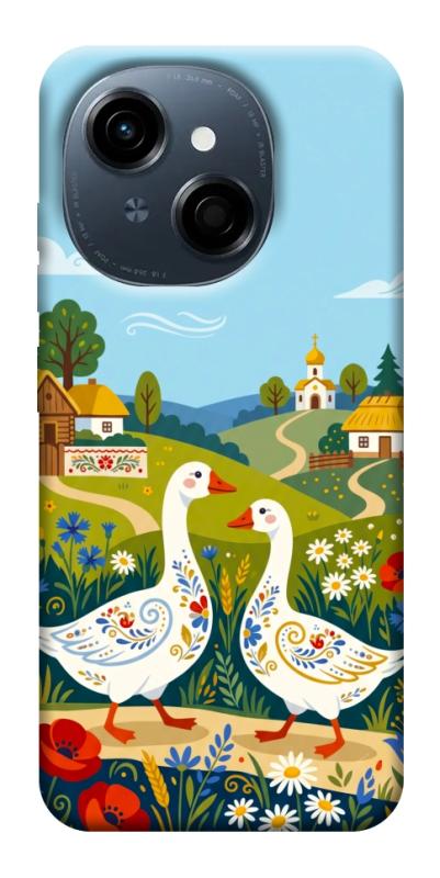Чохол itsPrint Ukr gooses для TECNO Spark Go 1, love ukraine, купити оптом з доставкою