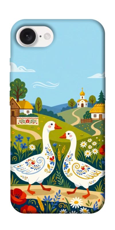Чохол itsPrint Ukr gooses для Apple iPhone 16e (6.1"), love ukraine, купити оптом з доставкою
