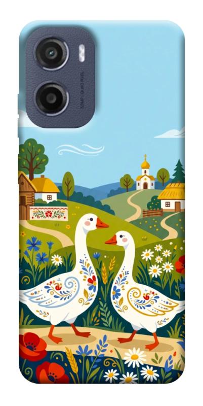 Чохол itsPrint Ukr gooses для Motorola Moto G05, love ukraine, купити оптом з доставкою