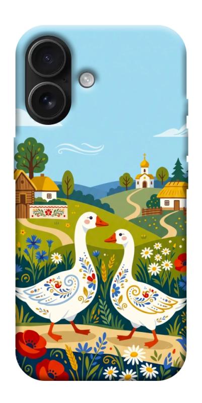 Чохол itsPrint Ukr gooses для Apple iPhone 17 (6.3"), love ukraine, купити оптом з доставкою