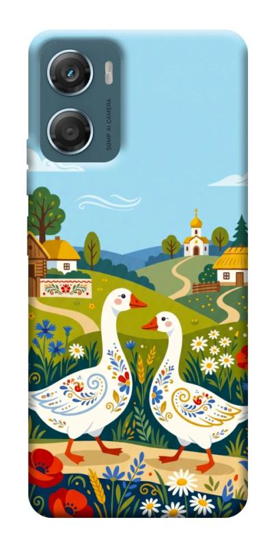 Чохол itsPrint Ukr gooses для Motorola Moto G06, love ukraine, купити оптом з доставкою