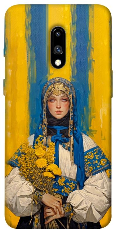 Чохол itsPrint Ukrainian woman для OnePlus 7, love ukraine, купити оптом з доставкою