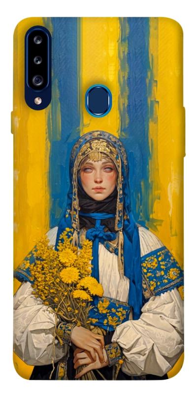 Чохол itsPrint Ukrainian woman для Samsung Galaxy A20s, love ukraine, купити оптом з доставкою