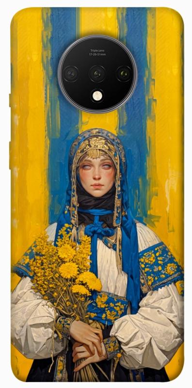 Чохол itsPrint Ukrainian woman для OnePlus 7T, love ukraine, купити оптом з доставкою