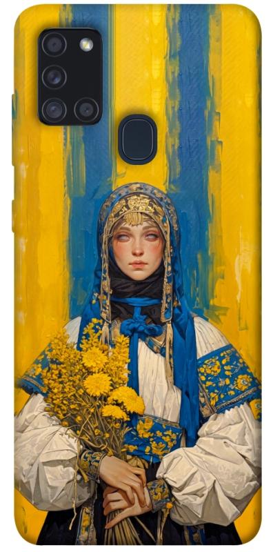 Чохол itsPrint Ukrainian woman для Samsung Galaxy A21s, love ukraine, купити оптом з доставкою