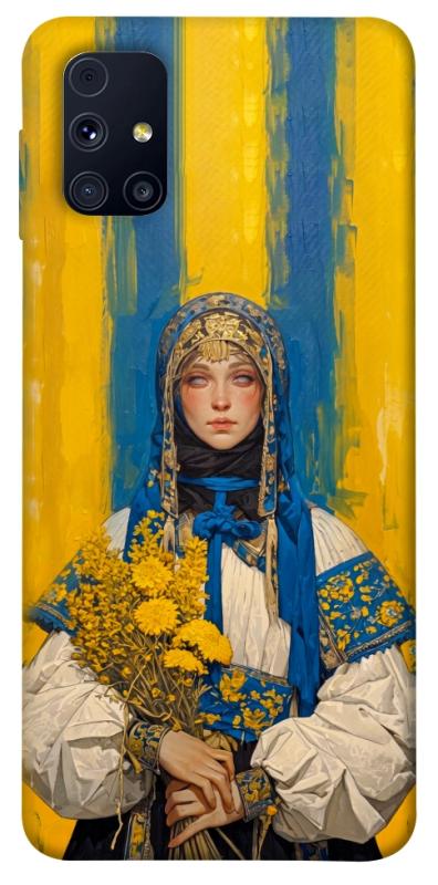 Чохол itsPrint Ukrainian woman для Samsung Galaxy M31s, love ukraine, купити оптом з доставкою