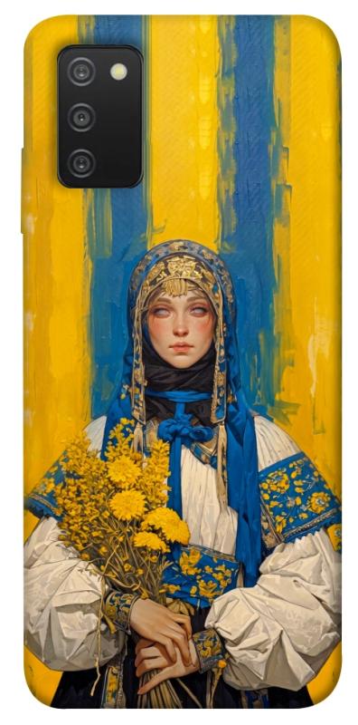 Чохол itsPrint Ukrainian woman для Samsung Galaxy A03s, love ukraine, купити оптом з доставкою