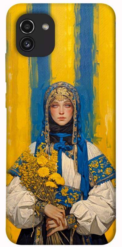 Чохол itsPrint Ukrainian woman для Samsung Galaxy A03, love ukraine, купити оптом з доставкою
