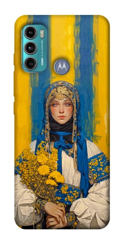 Чохол itsPrint Ukrainian woman для Motorola Moto G60, love ukraine, купити оптом з доставкою