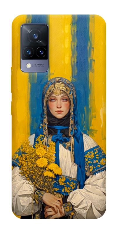 Чохол itsPrint Ukrainian woman для Vivo V21, love ukraine, купити оптом з доставкою