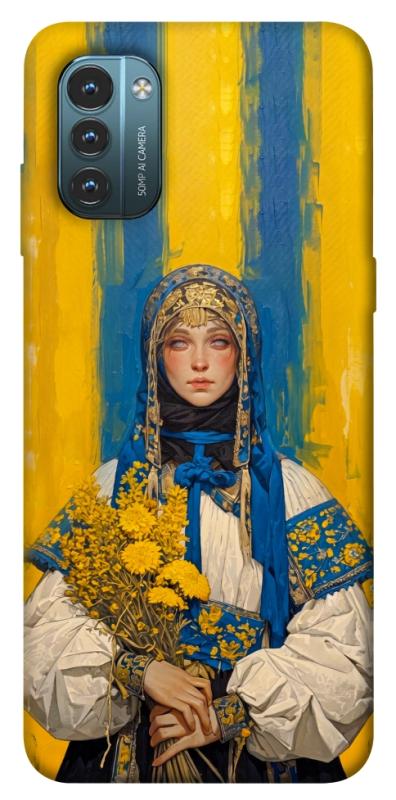 Чохол itsPrint Ukrainian woman для Nokia G21, love ukraine, купити оптом з доставкою