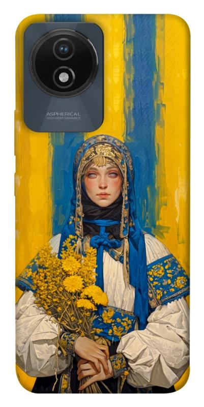 Чохол itsPrint Ukrainian woman для Vivo Y02, love ukraine, купити оптом з доставкою