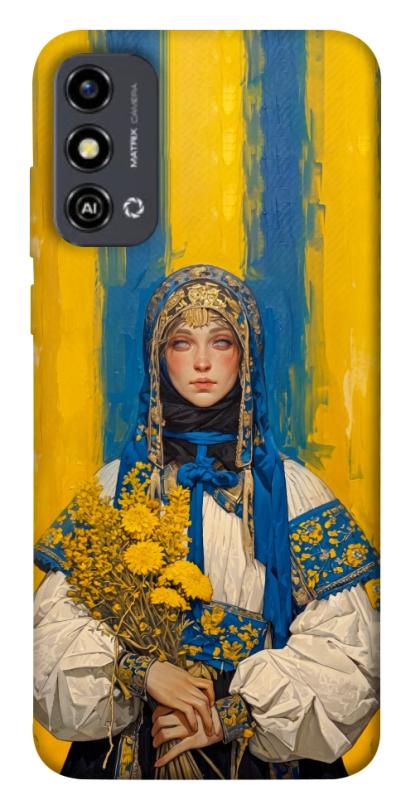 Чохол itsPrint Ukrainian woman для ZTE Blade A53, love ukraine, купити оптом з доставкою