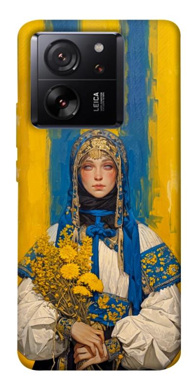 Чохол itsPrint Ukrainian woman для Xiaomi 13T, love ukraine, купити оптом з доставкою