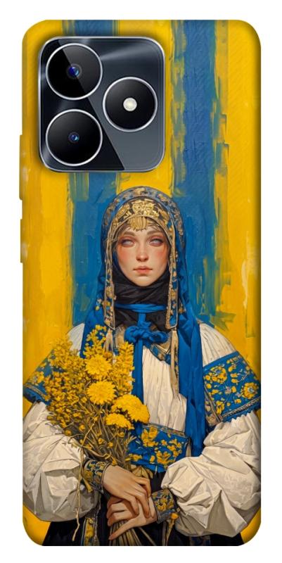 Чохол itsPrint Ukrainian woman для Realme C53, love ukraine, купити оптом з доставкою