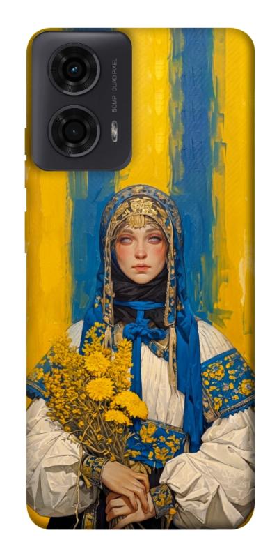 Чохол itsPrint Ukrainian woman для Motorola Moto G24, love ukraine, купити оптом з доставкою