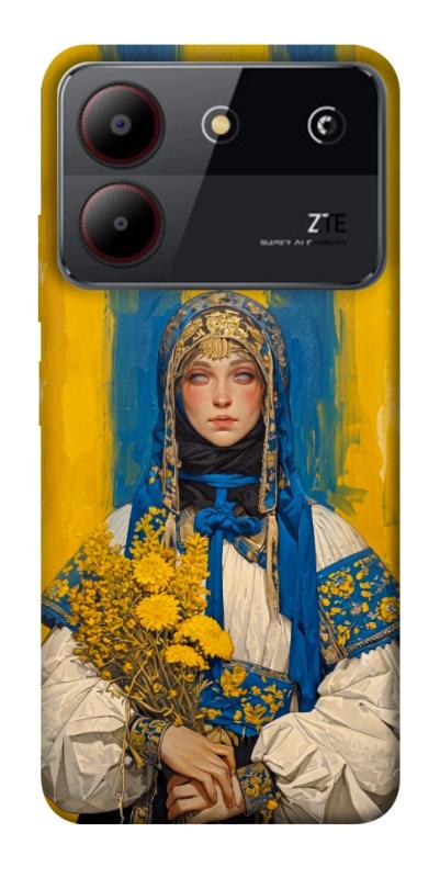 Чохол itsPrint Ukrainian woman для ZTE Blade A54 4G, love ukraine, купити оптом з доставкою