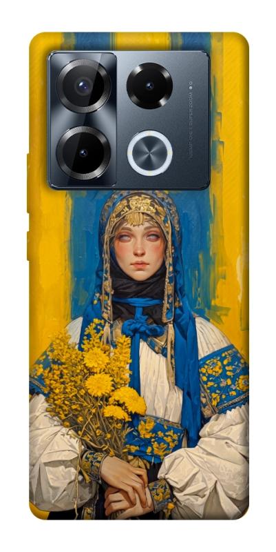 Чохол itsPrint Ukrainian woman для Infinix Note 40 Pro 4G, love ukraine, купити оптом з доставкою