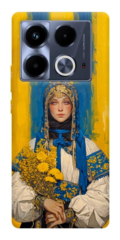 Чохол itsPrint Ukrainian woman для Infinix Note 40 4G, love ukraine, купити оптом з доставкою
