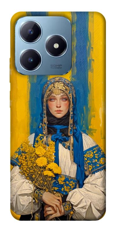 Чохол itsPrint Ukrainian woman для Realme C63 4G, love ukraine, купити оптом з доставкою