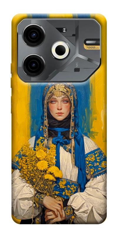 Чохол itsPrint Ukrainian woman для TECNO Pova 6 Neo (LI6), love ukraine, купити оптом з доставкою