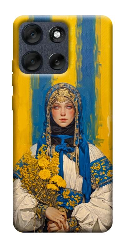 Чохол itsPrint Ukrainian woman для Motorola Moto G56 5G, love ukraine, купити оптом з доставкою