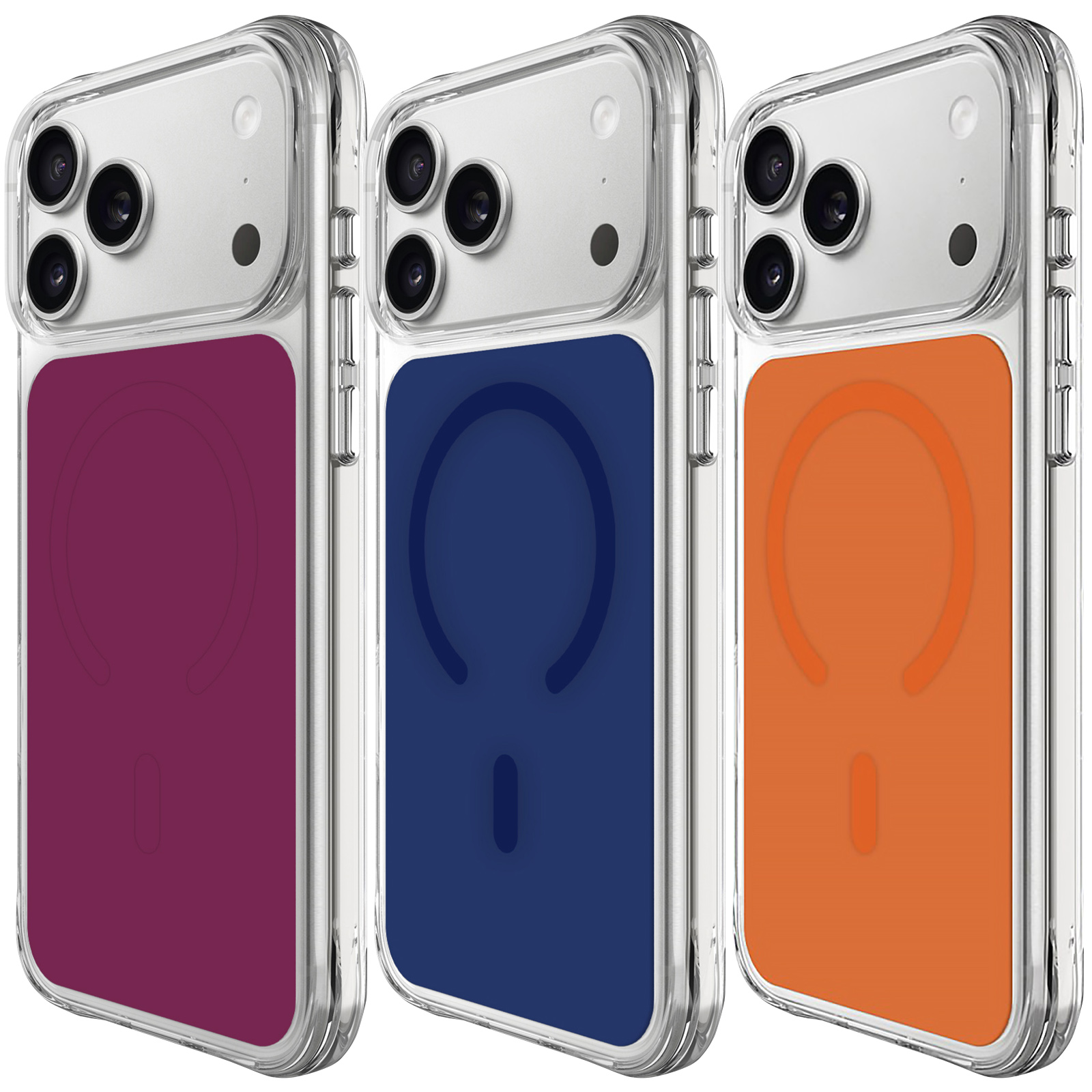 Чохол TPU+PC Space Pure Color with Magnetic Fit для Apple iPhone 17 Pro Max / 18 Pro Max (6.9"), TPU+PC, купити оптом з доставкою