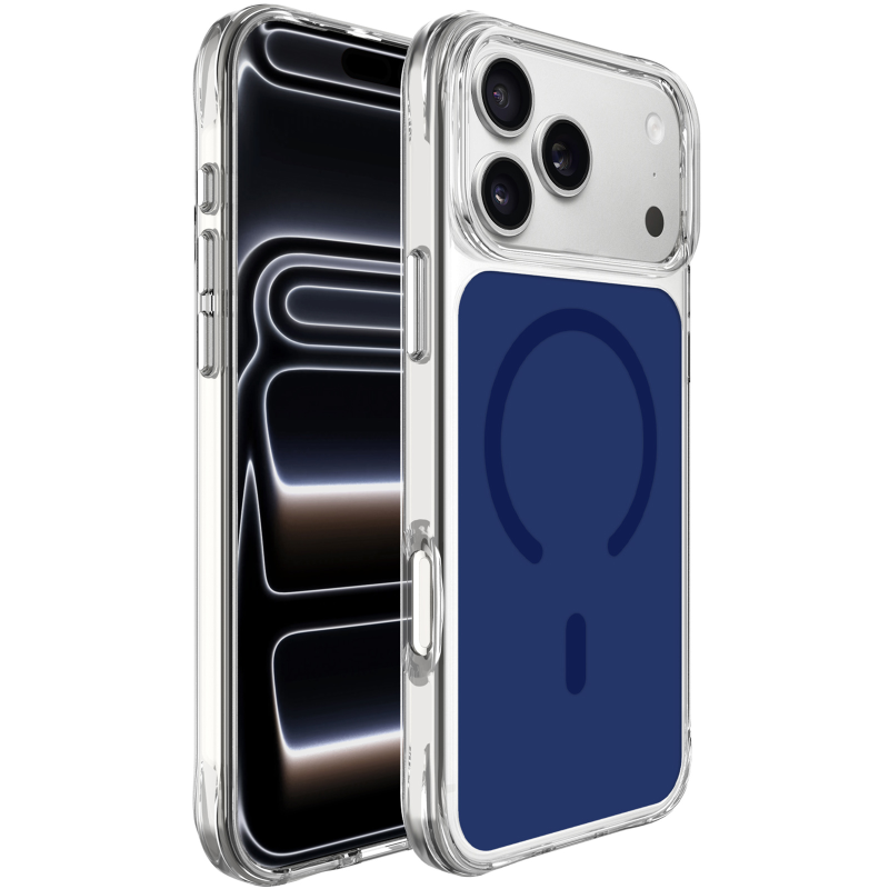 Чохол TPU+PC Space Pure Color with Magnetic Fit для Apple iPhone 17 Pro Max / 18 Pro Max (6.9"), Blue 1, TPU+PC, купити оптом з доставкою