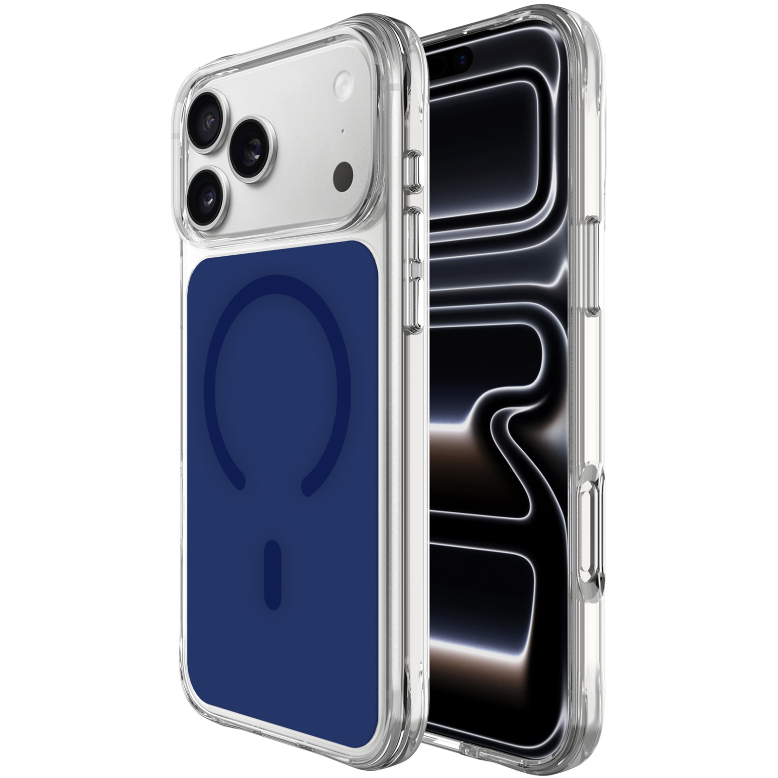 Чохол TPU+PC Space Pure Color with Magnetic Fit для Apple iPhone 17 Pro Max / 18 Pro Max (6.9"), Blue, TPU+PC, купити оптом з доставкою