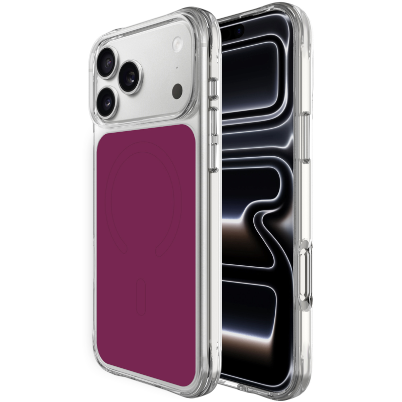 Чохол TPU+PC Space Pure Color with Magnetic Fit для Apple iPhone 17 Pro Max / 18 Pro Max (6.9"), Cherry, TPU+PC, купити оптом з доставкою