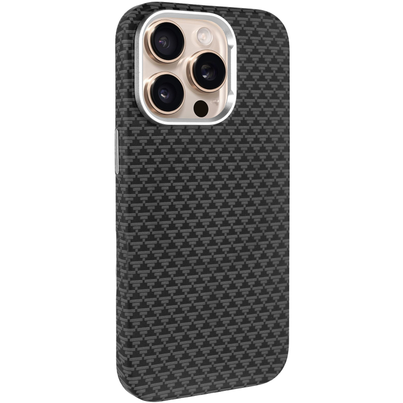 Чохол TPU+PC KVZV Triangular Pattern with Magnetic Fit для Apple iPhone 15 Pro (6.3) на малюнкі №1
