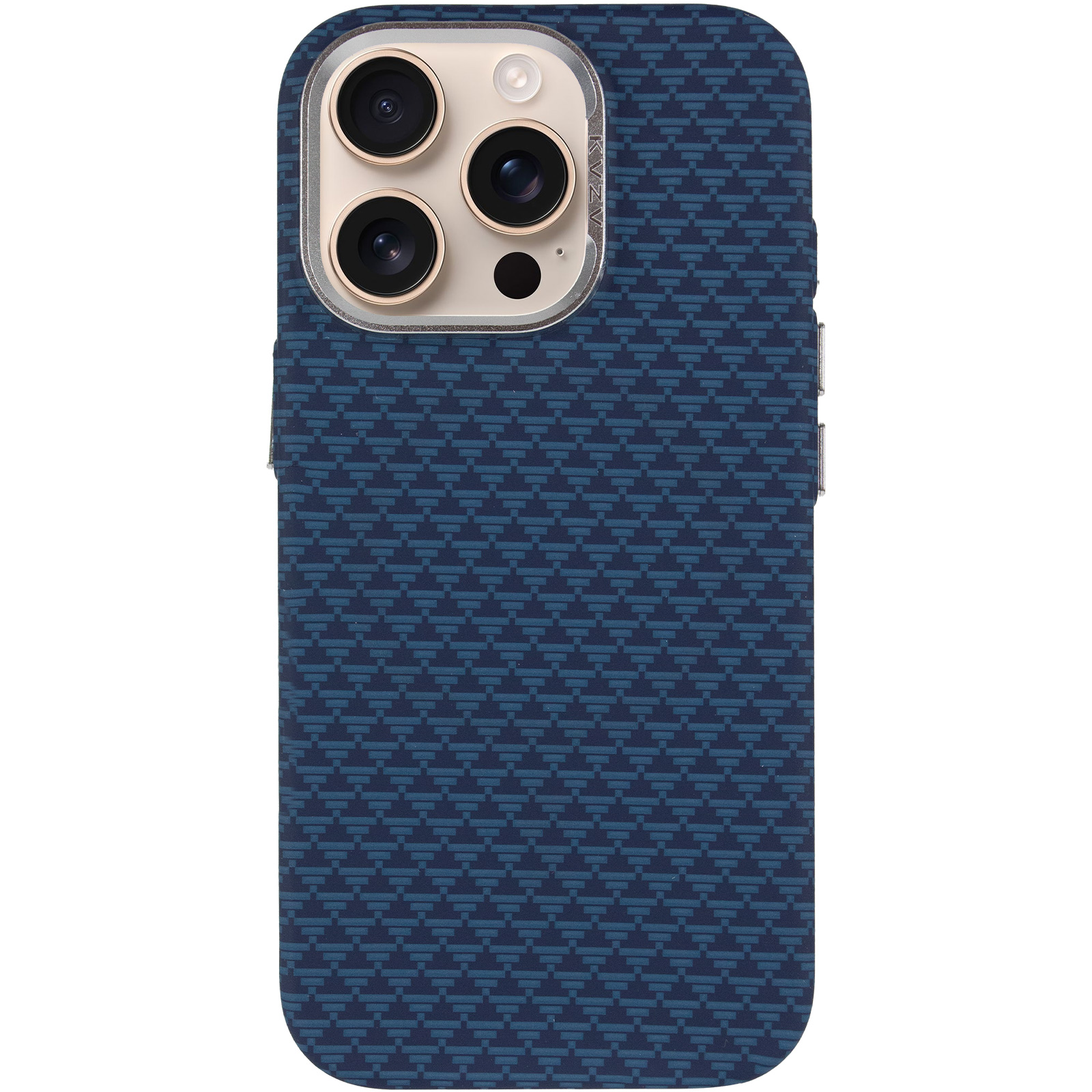 Чехол TPU+PC KVZV Triangular Pattern with Magnetic Fit для Apple iPhone 15 Pro (6.3"), Blue 1, TPU+PC, купить оптом с доставкой