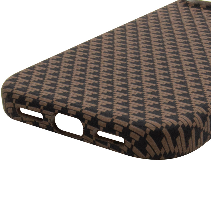 Чехол TPU+PC KVZV Triangular Pattern with Magnetic Fit для Apple iPhone 15 Pro (6.3"), Khaki 4, TPU+PC, купить оптом с доставкой