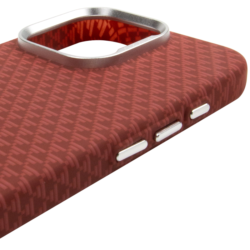 Чехол TPU+PC KVZV Triangular Pattern with Magnetic Fit для Apple iPhone 15 Pro (6.3"), Red 3, TPU+PC, купить оптом с доставкой