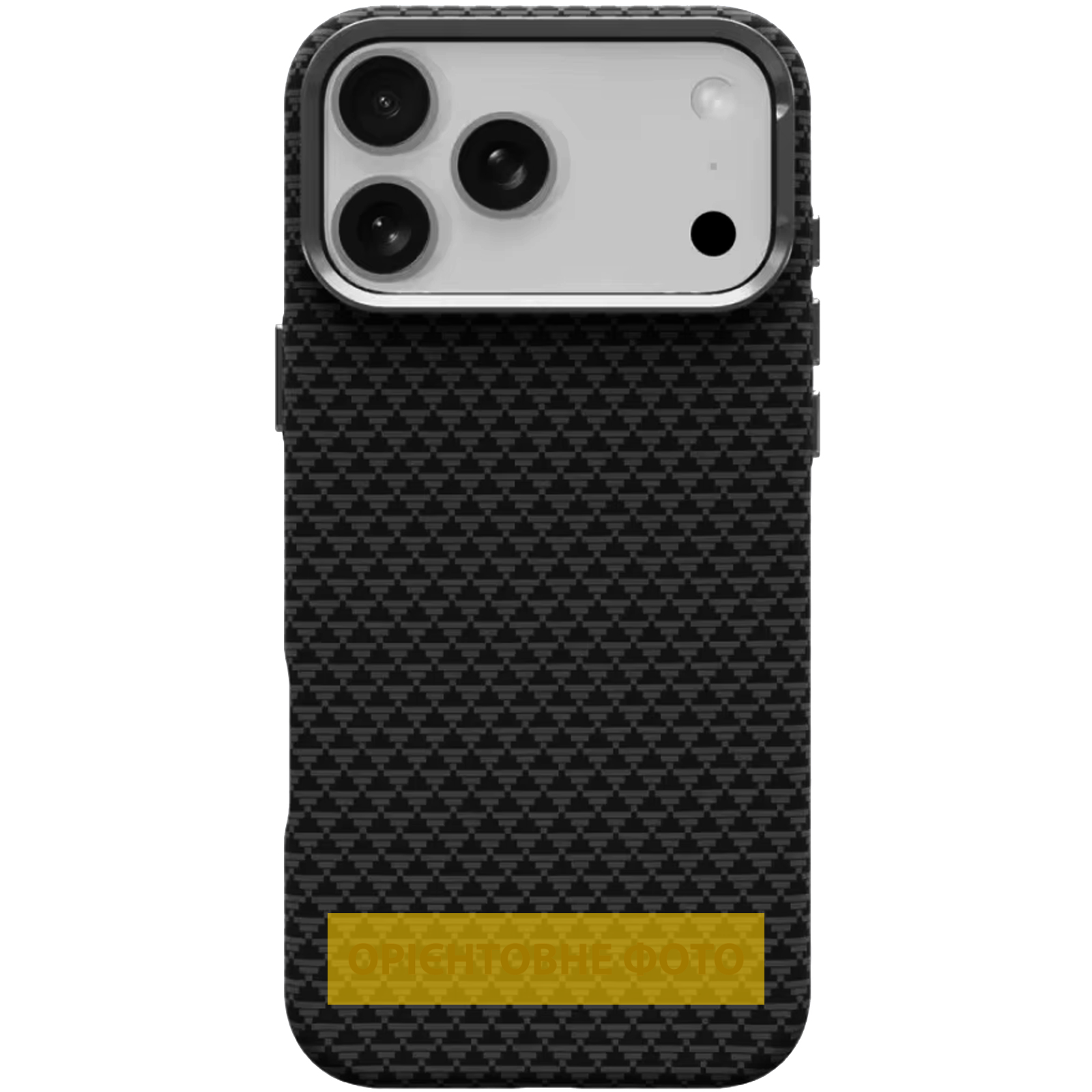 Чохол TPU+PC KVZV Triangular Pattern with Magnetic Fit для Apple iPhone 15 Pro Max (6.9"), Black, купити оптом з доставкою