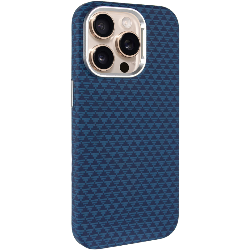 Чехол TPU+PC KVZV Triangular Pattern with Magnetic Fit для Apple iPhone 15 Pro Max (6.9) на картинке №1