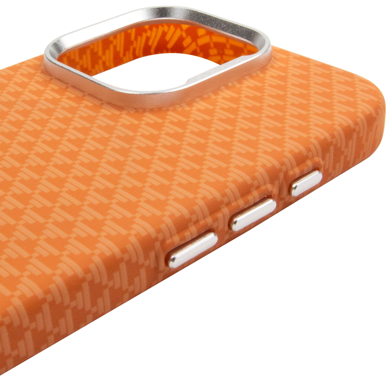 Чехол TPU+PC KVZV Triangular Pattern with Magnetic Fit для Apple iPhone 15 Pro Max (6.9"), Orange 3, TPU+PC, купить оптом с доставкой