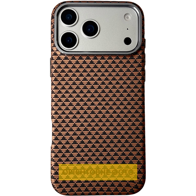 Чохол TPU+PC KVZV Triangular Pattern with Magnetic Fit для Apple iPhone 16 Pro (6.3"), Khaki, купити оптом з доставкою