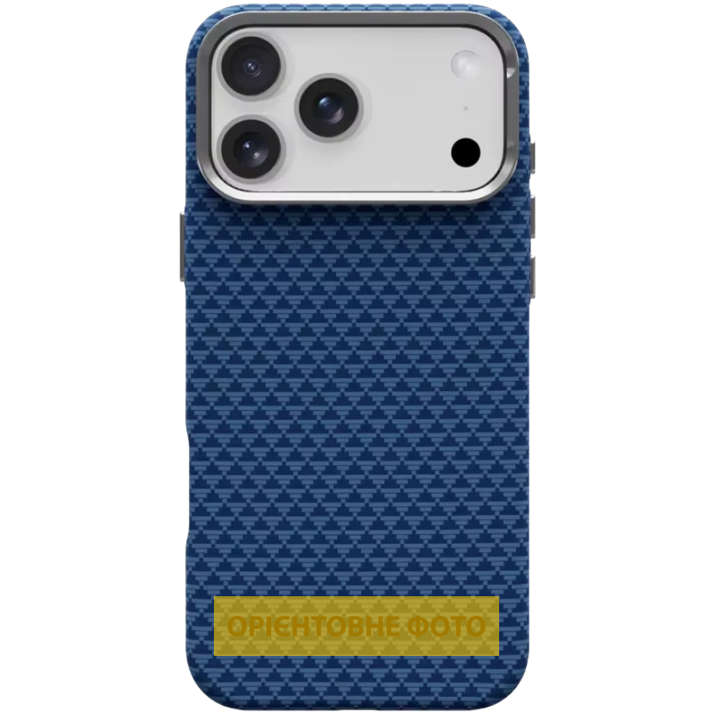 Чохол TPU+PC KVZV Triangular Pattern with Magnetic Fit для Apple iPhone 16 Pro Max (6.9"), Blue, купити оптом з доставкою