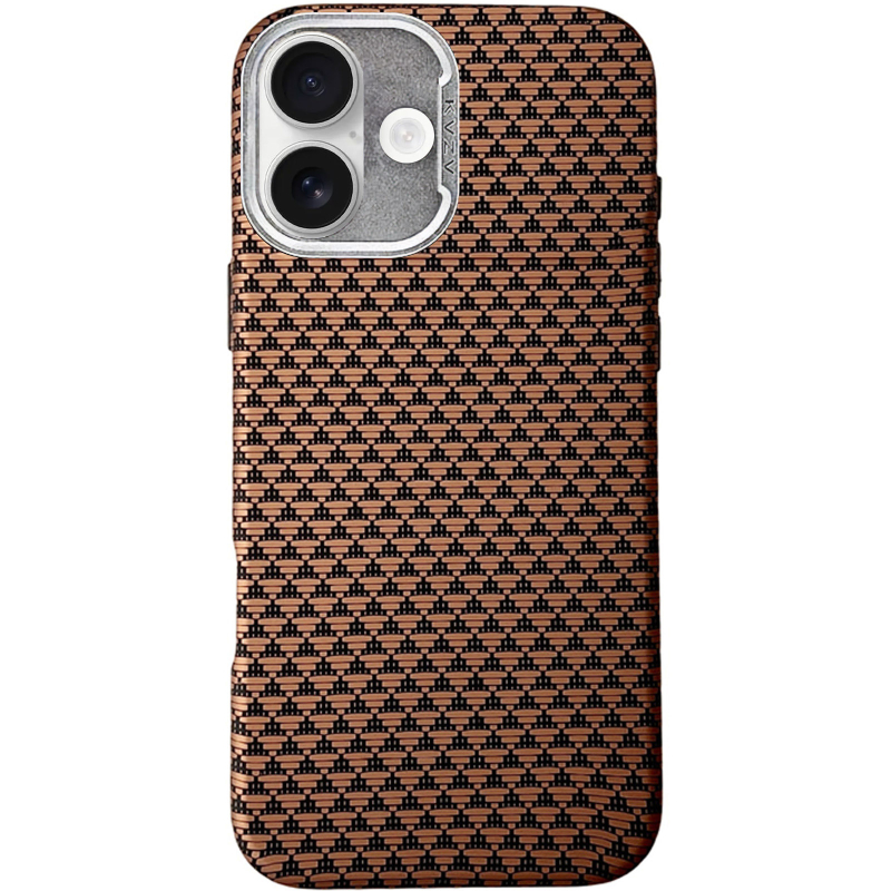 Чохол TPU+PC KVZV Triangular Pattern with Magnetic Fit для Apple iPhone 17 (6.3) на малюнкі №1