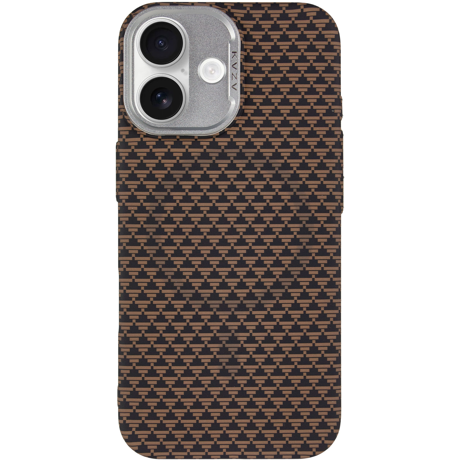 Чехол TPU+PC KVZV Triangular Pattern with Magnetic Fit для Apple iPhone 17 (6.3"), Khaki 1, TPU+PC, купить оптом с доставкой