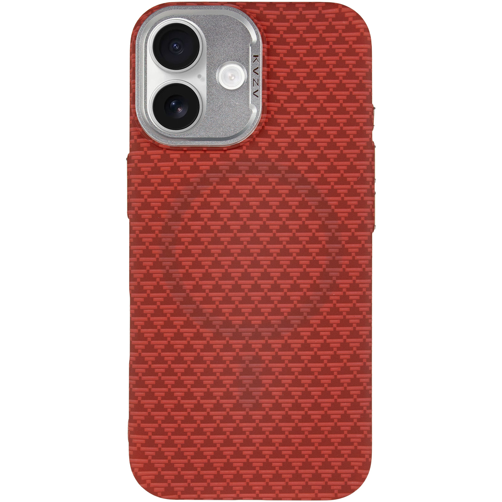 Чехол TPU+PC KVZV Triangular Pattern with Magnetic Fit для Apple iPhone 17 (6.3"), Red 1, TPU+PC, купить оптом с доставкой