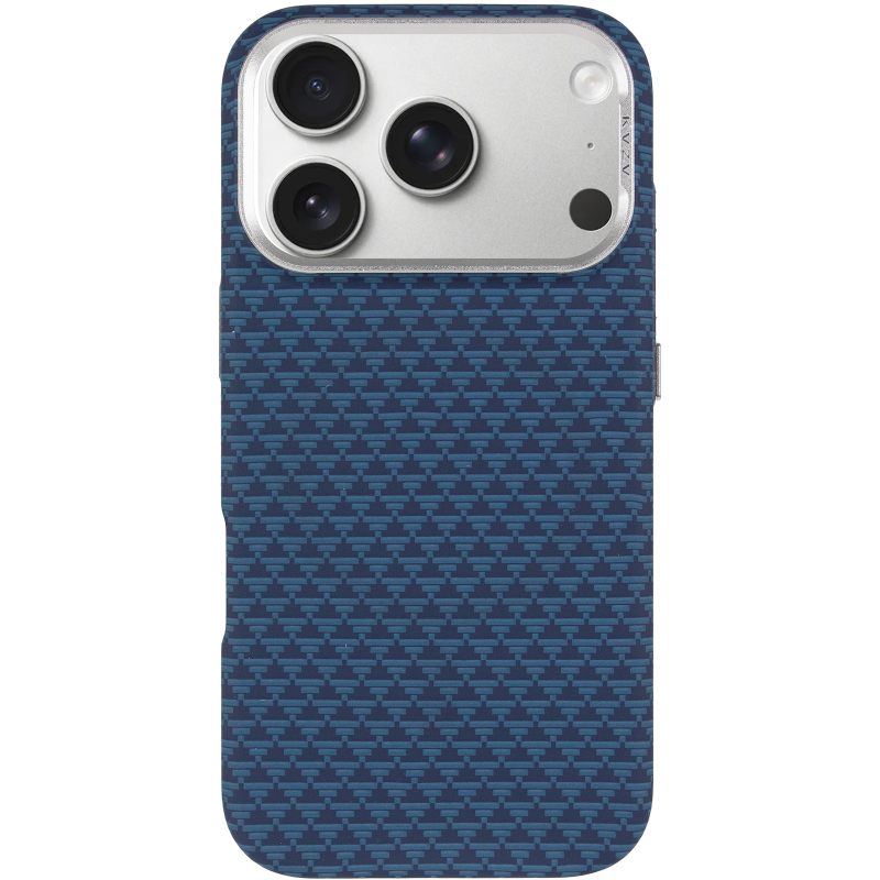Чехол TPU+PC KVZV Triangular Pattern with Magnetic Fit для Apple iPhone 17 Pro / 18 Pro (6.3"), Blue 1, TPU+PC, купить оптом с доставкой