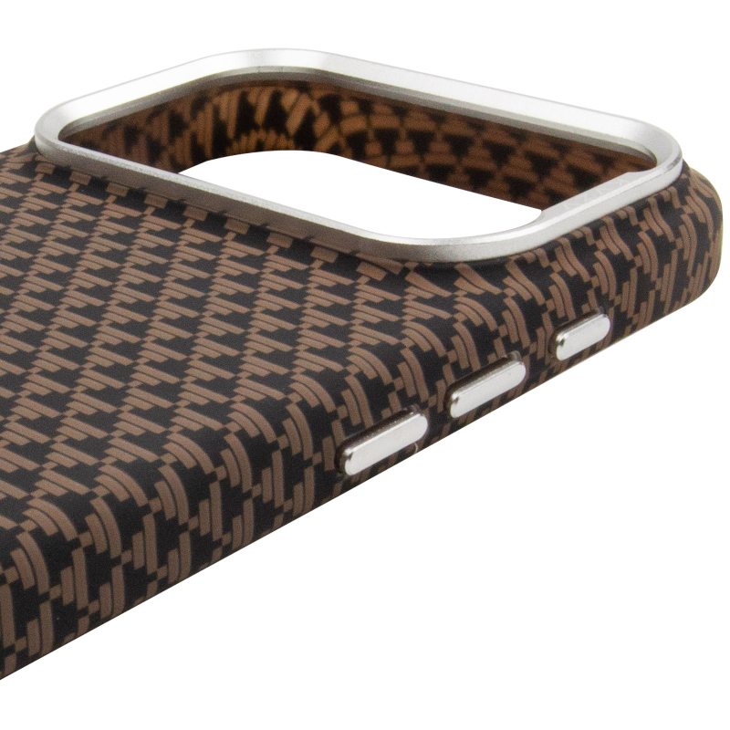 Чехол TPU+PC KVZV Triangular Pattern with Magnetic Fit для Apple iPhone 17 Pro / 18 Pro (6.3"), Khaki 3, TPU+PC, купить оптом с доставкой