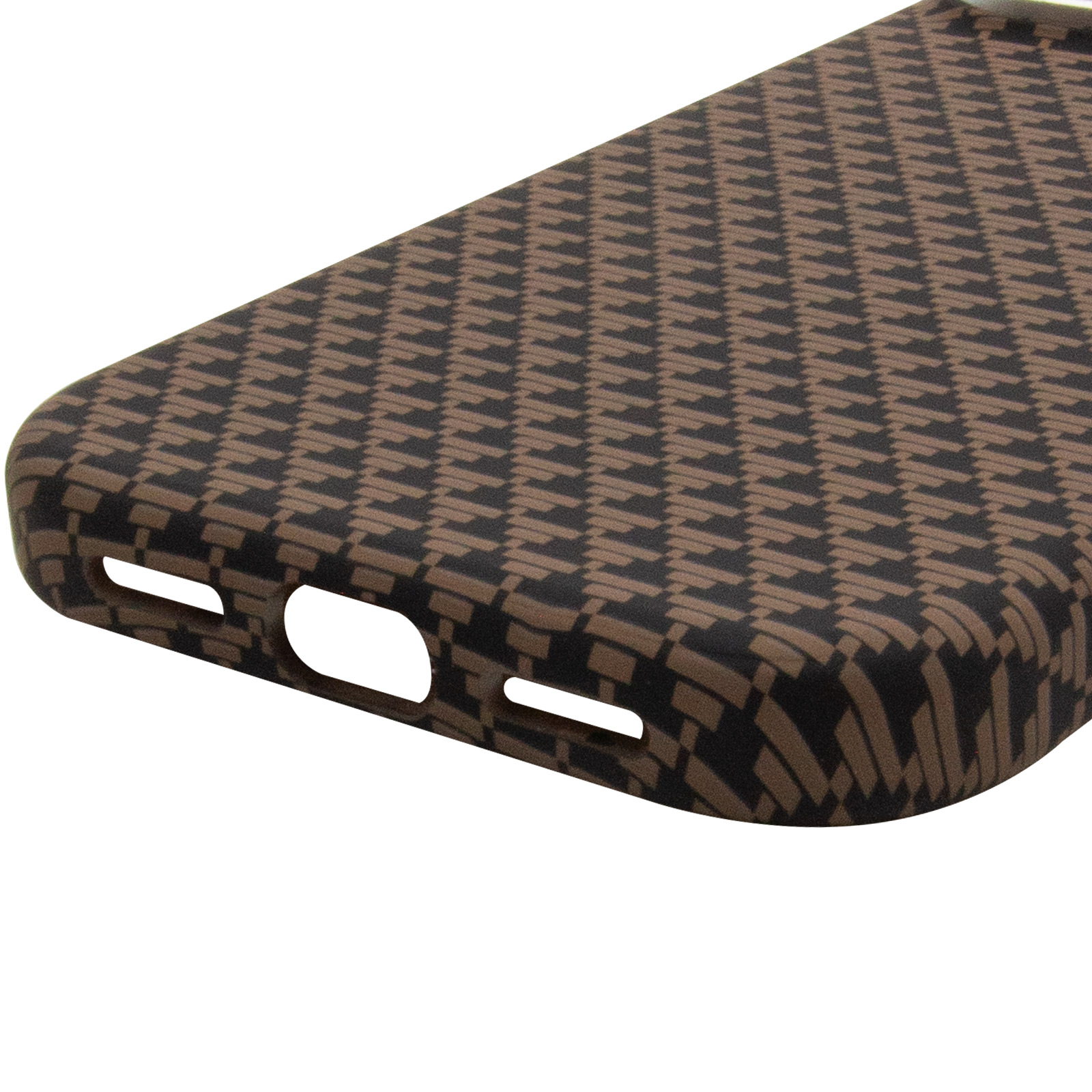 Чехол TPU+PC KVZV Triangular Pattern with Magnetic Fit для Apple iPhone 17 Pro / 18 Pro (6.3"), Khaki 4, TPU+PC, купить оптом с доставкой