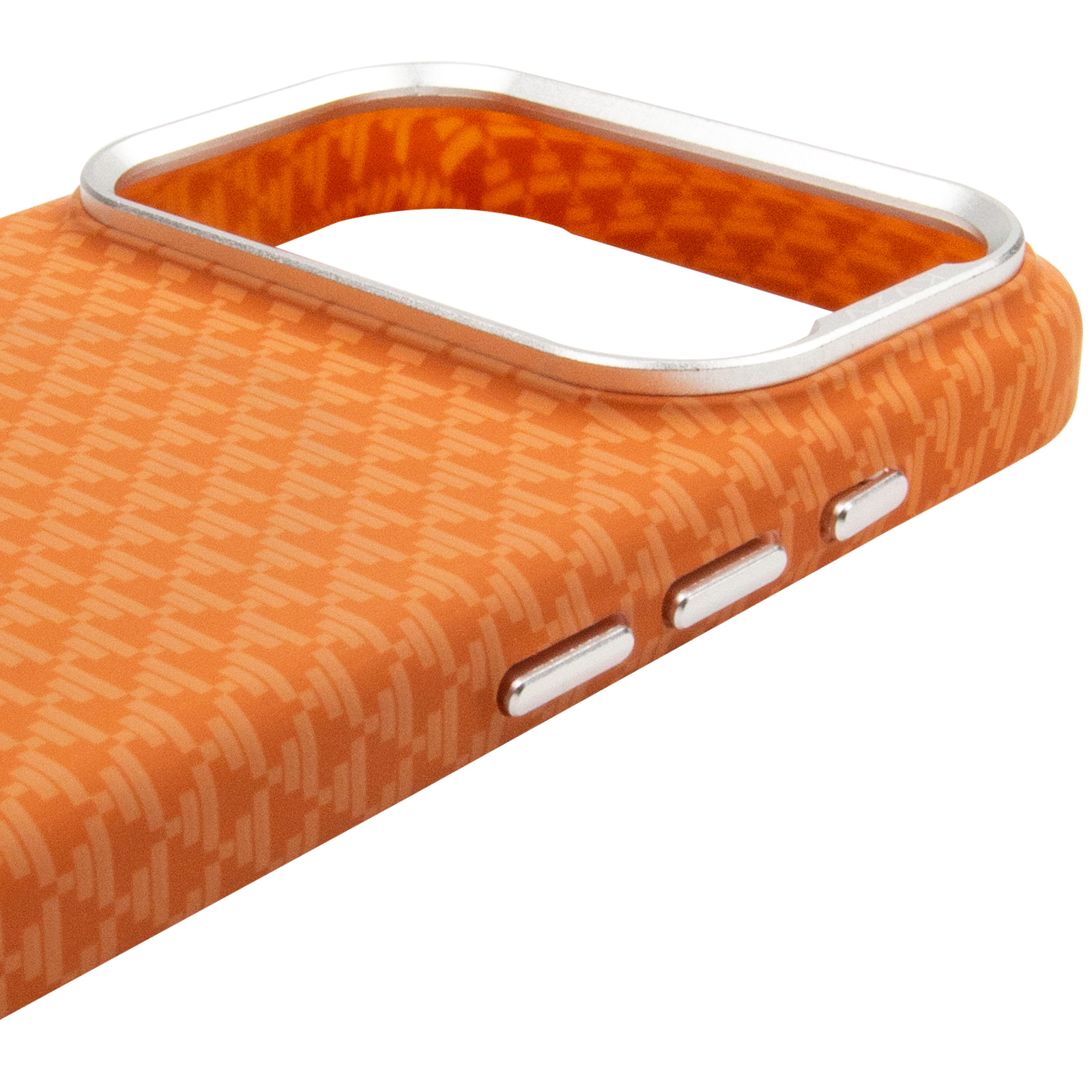 Чехол TPU+PC KVZV Triangular Pattern with Magnetic Fit для Apple iPhone 17 Pro / 18 Pro (6.3"), Orange 3, TPU+PC, купить оптом с доставкой