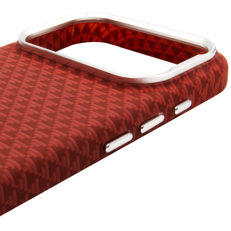 Чехол TPU+PC KVZV Triangular Pattern with Magnetic Fit для Apple iPhone 17 Pro / 18 Pro (6.3"), Red 3, TPU+PC, купить оптом с доставкой