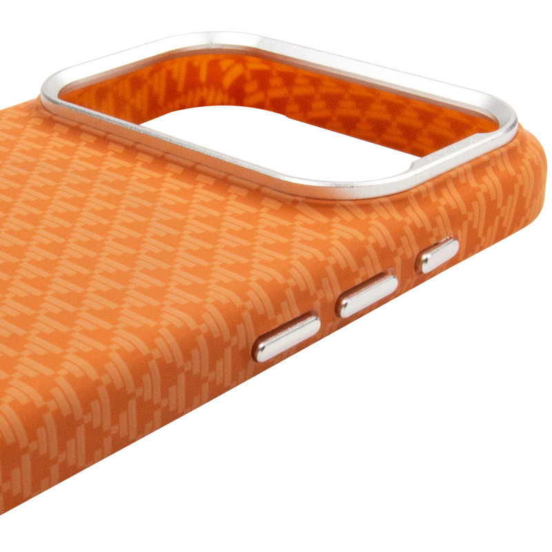Чехол TPU+PC KVZV Triangular Pattern with Magnetic Fit для Apple iPhone 17 Pro Max / 18 Pro Max 6.9, Orange 3, TPU+PC, купить оптом с доставкой