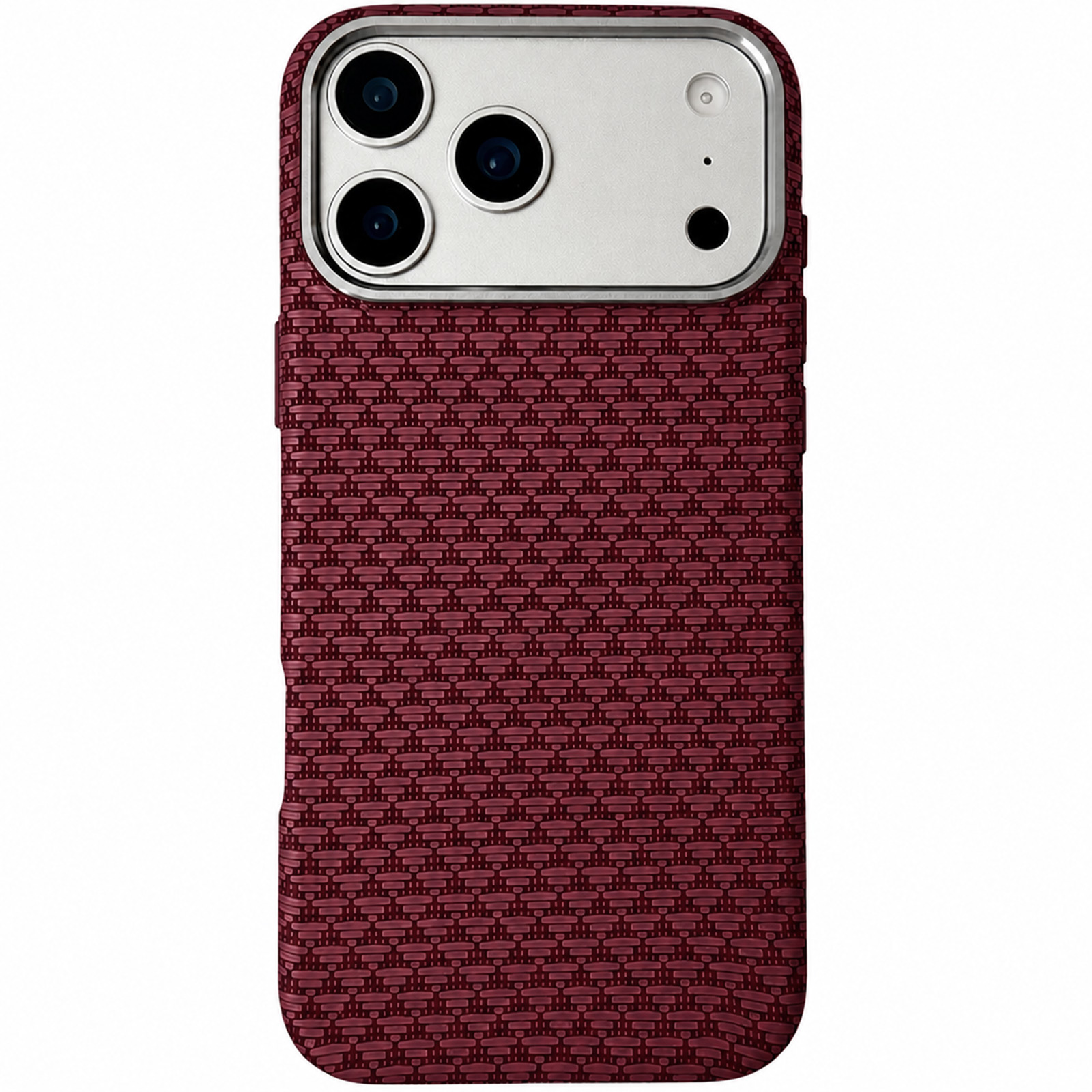 Чохол TPU+PC KVZV Triangular Pattern with Magnetic Fit для Apple iPhone 17 Pro Max / 18 Pro Max 6.9, Red, купити оптом з доставкою